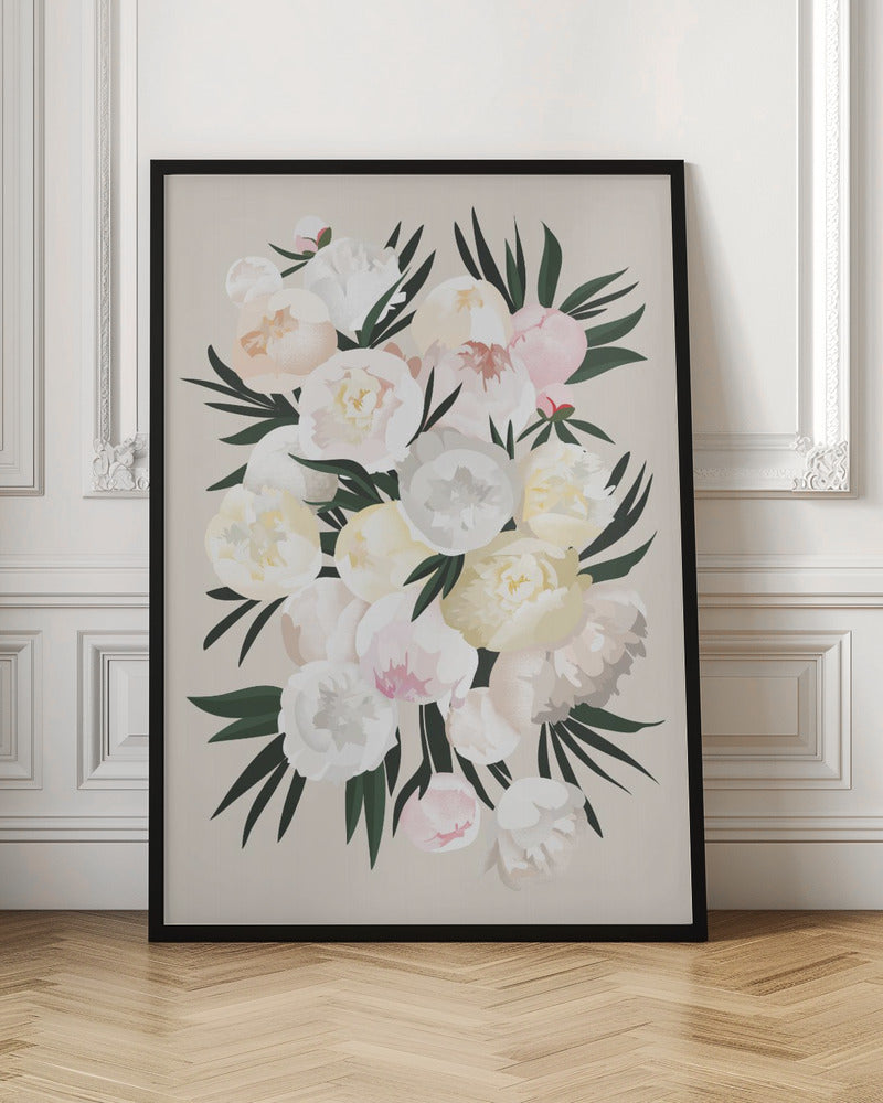 Dara bouquet in beige Poster
