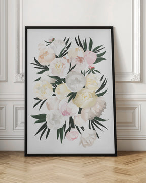 Dara bouquet in white Poster