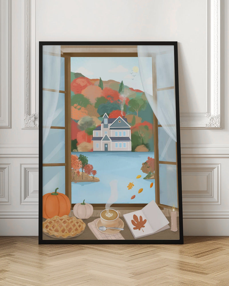 Autumn Cottage Poster