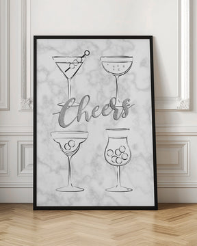 Cheers Cocktails Poster