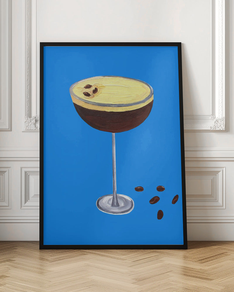 Espresso Martini Blue Poster