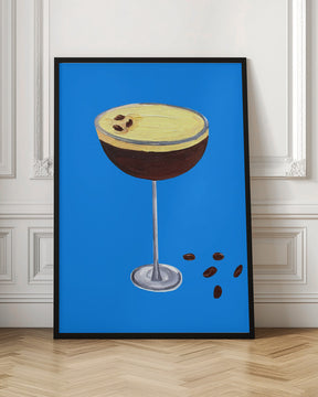 Espresso Martini Blue Poster