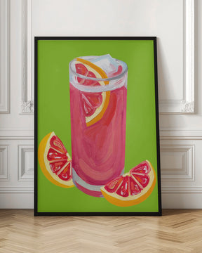 Grapefruit Paloma Pistachio Poster