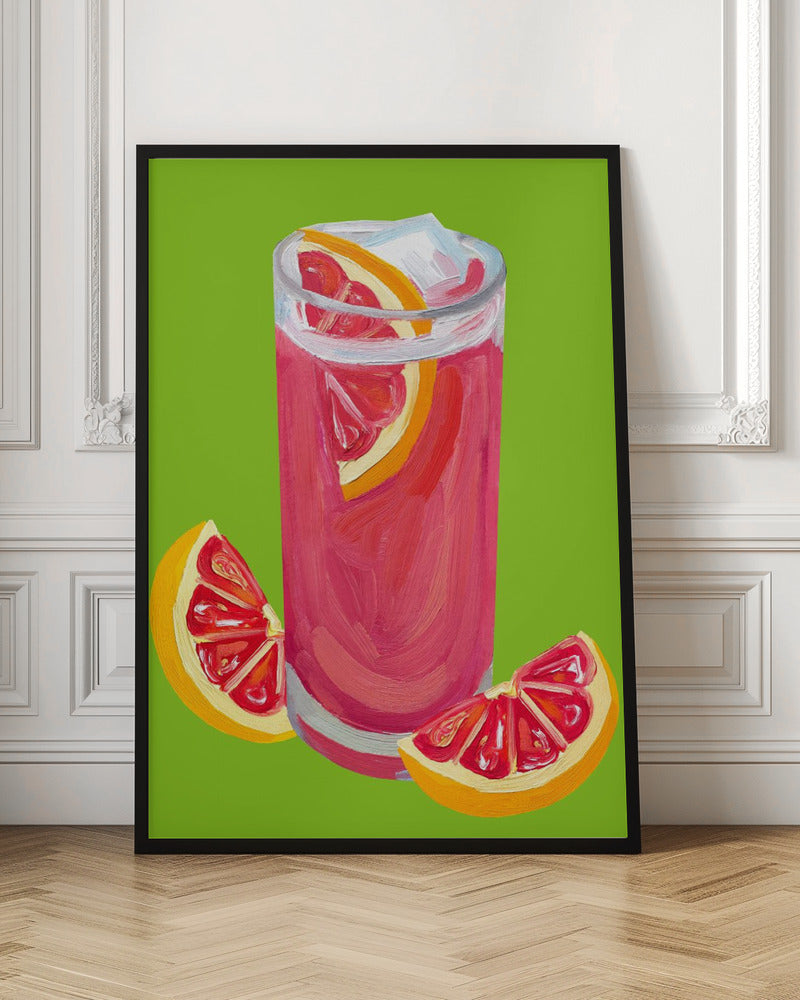 Grapefruit Paloma Pistachio Poster