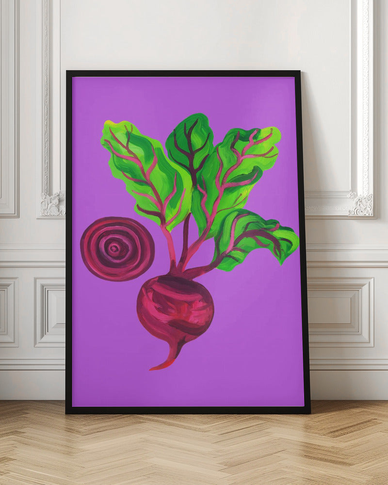 Beetroot Swirl Purple Poster