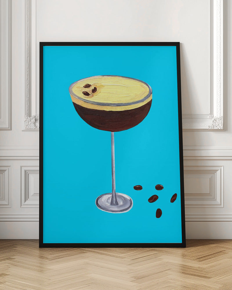 Espresso Martini Sky Blue Poster