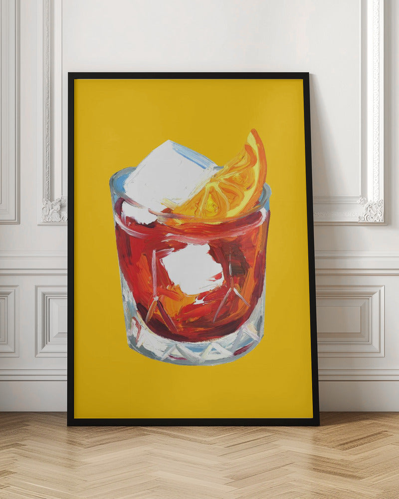 Negroni Sunshine Yellow Poster