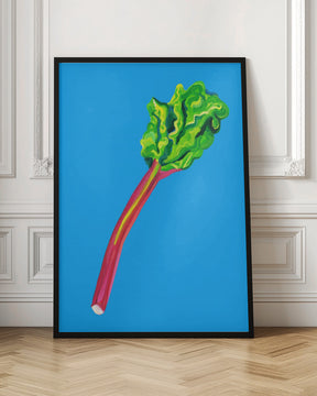 Rhubarb Light Blue Poster