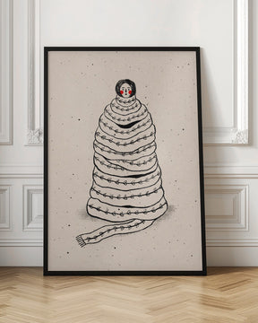 Cuddled Up In Knits Poster