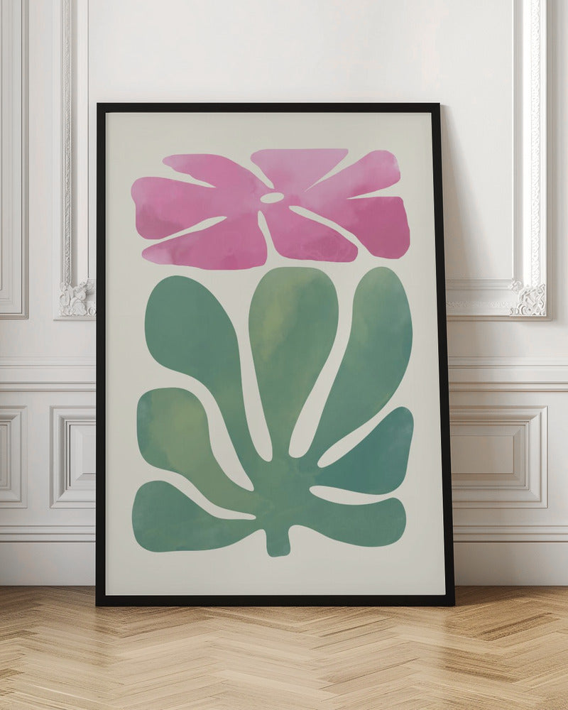 Watercolor Pink Floral Poster