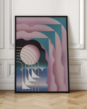 Pink Night Sky Poster