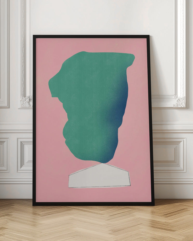 Stone Sculpture In Green Poster