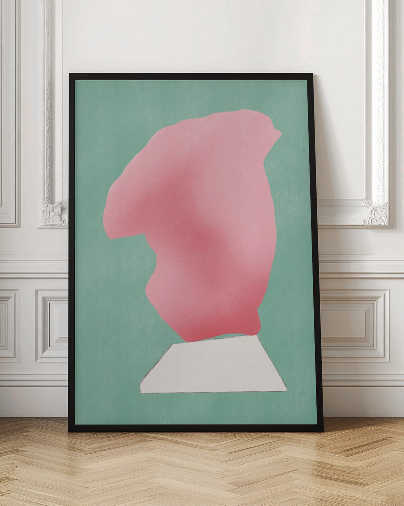 Stone Sculpture In Pink Poster