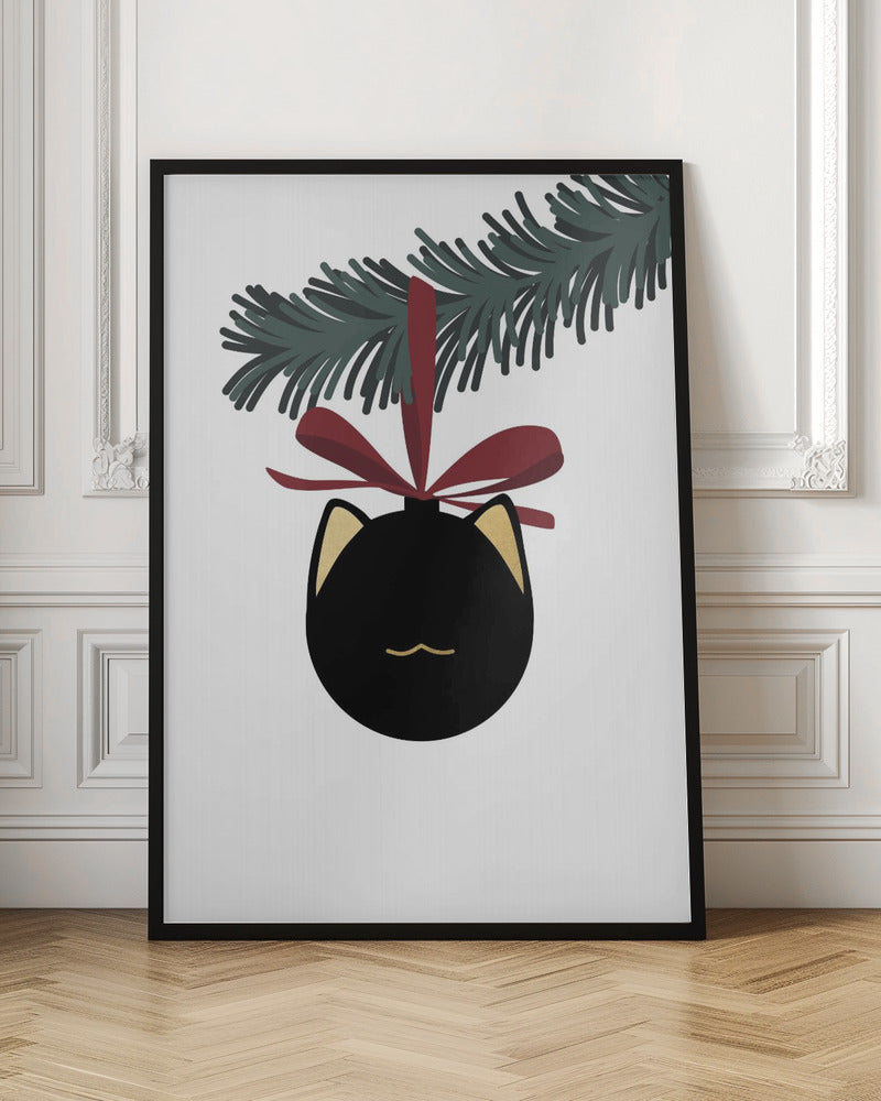 Meowrry bauble (black white) Poster