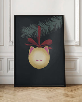 Meowrry bauble (black gold) Poster