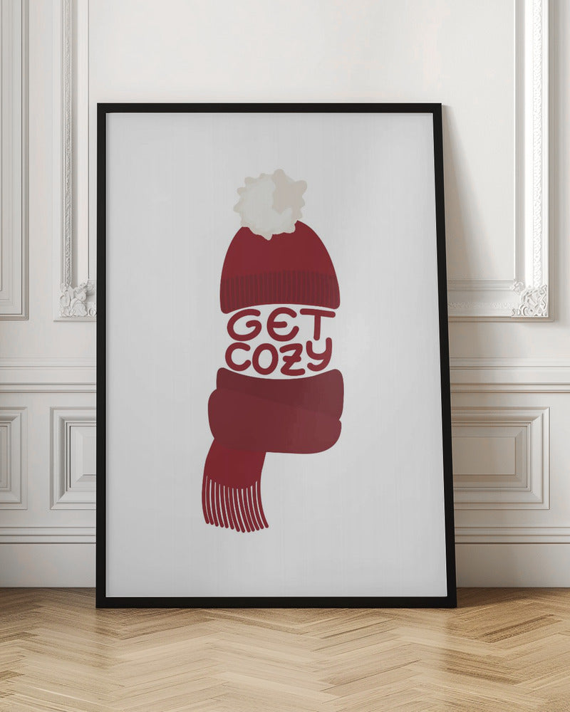 Get cozy (red) Poster