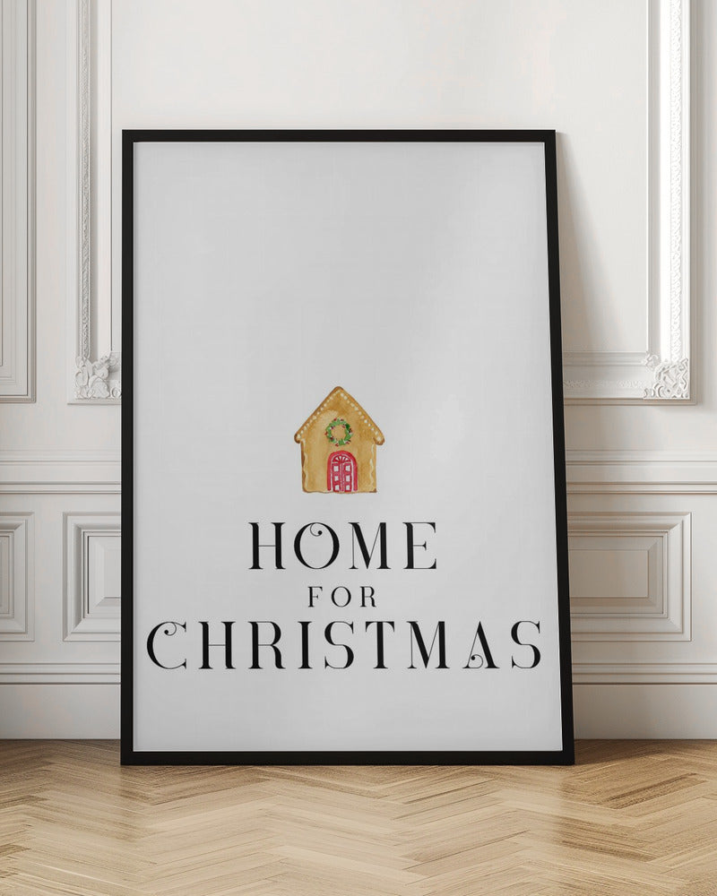 Gingerbread home for Christmas Poster