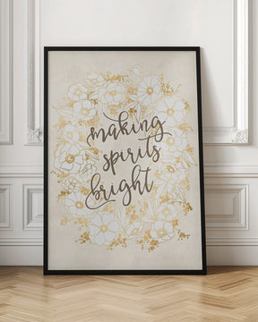 Making spirits bright - vintage vanilla Poster