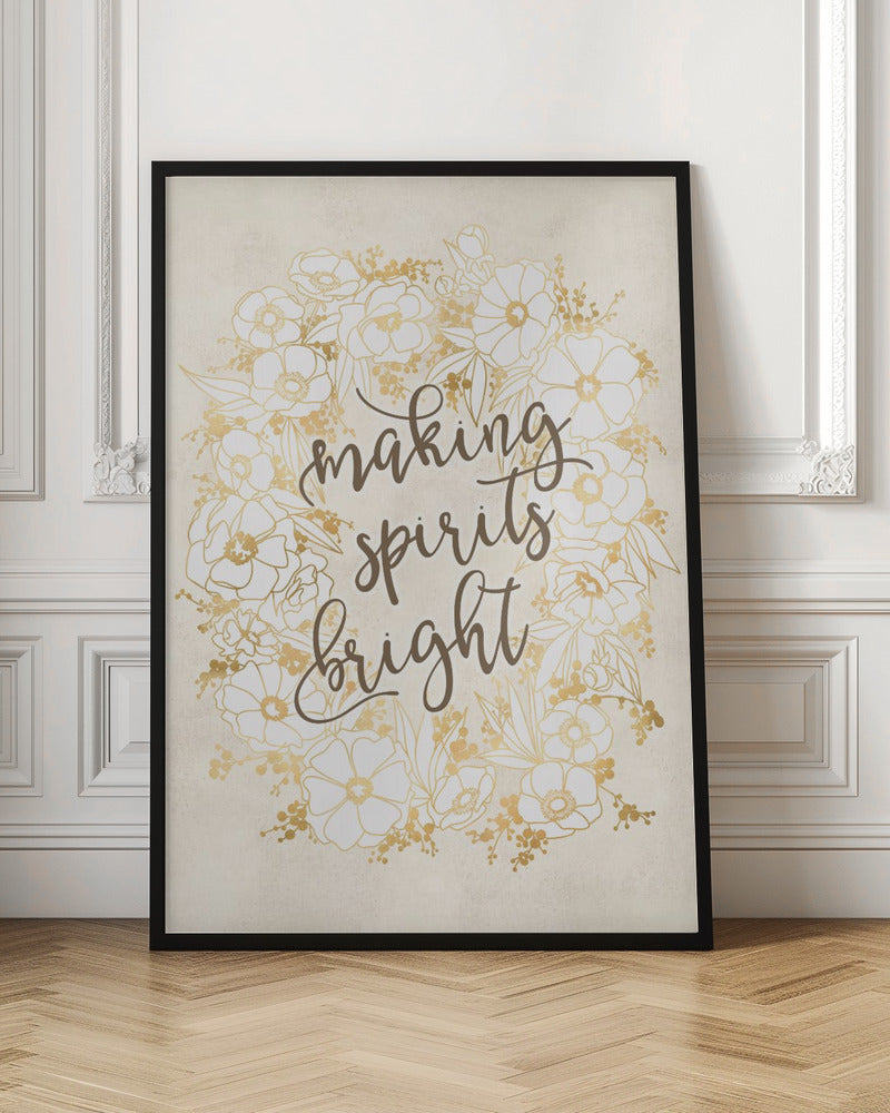 Making spirits bright - vintage vanilla Poster