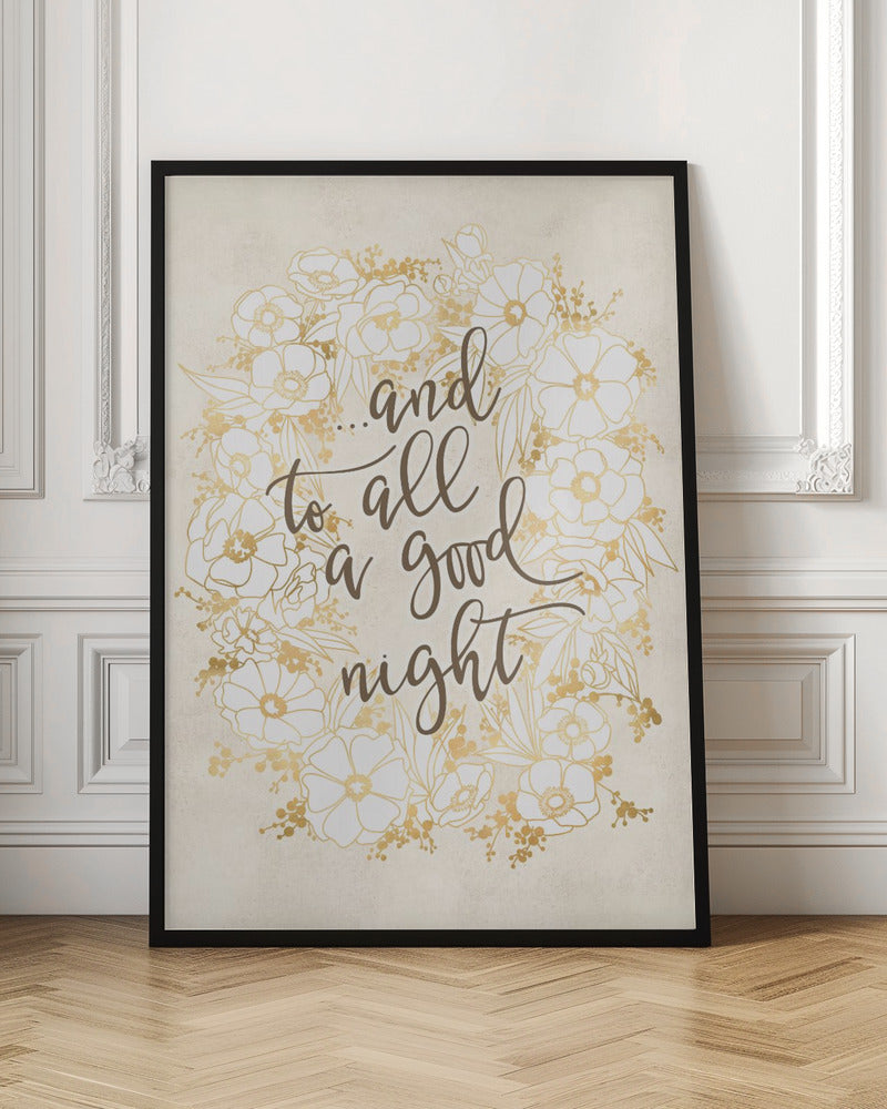 And to all a good night - vintage vanilla Poster