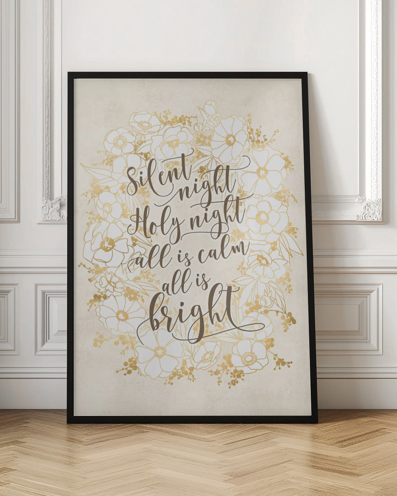 Silent night - vintage vanilla Poster