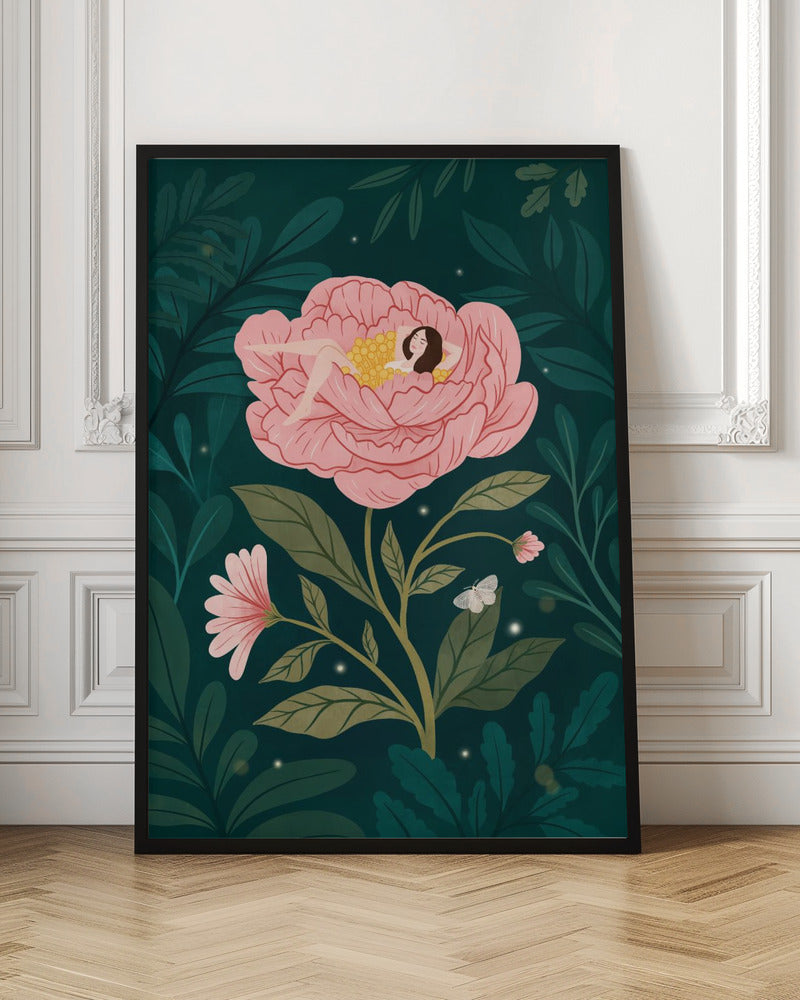 Peony Girl Poster