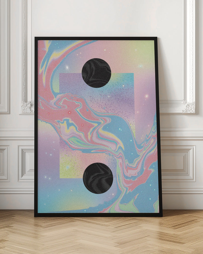 Black Hole Pastel Cosmos Poster