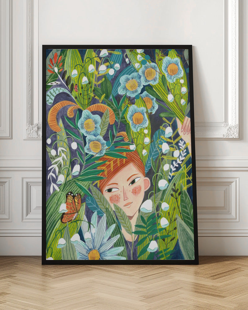 Woman in nature Poster