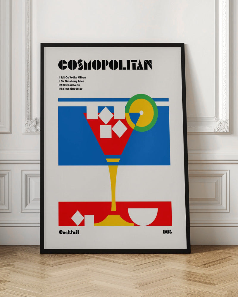 Cosmopolitan Bauhaus Cocktail Poster