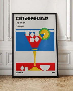 Cosmopolitan Bauhaus Cocktail Poster