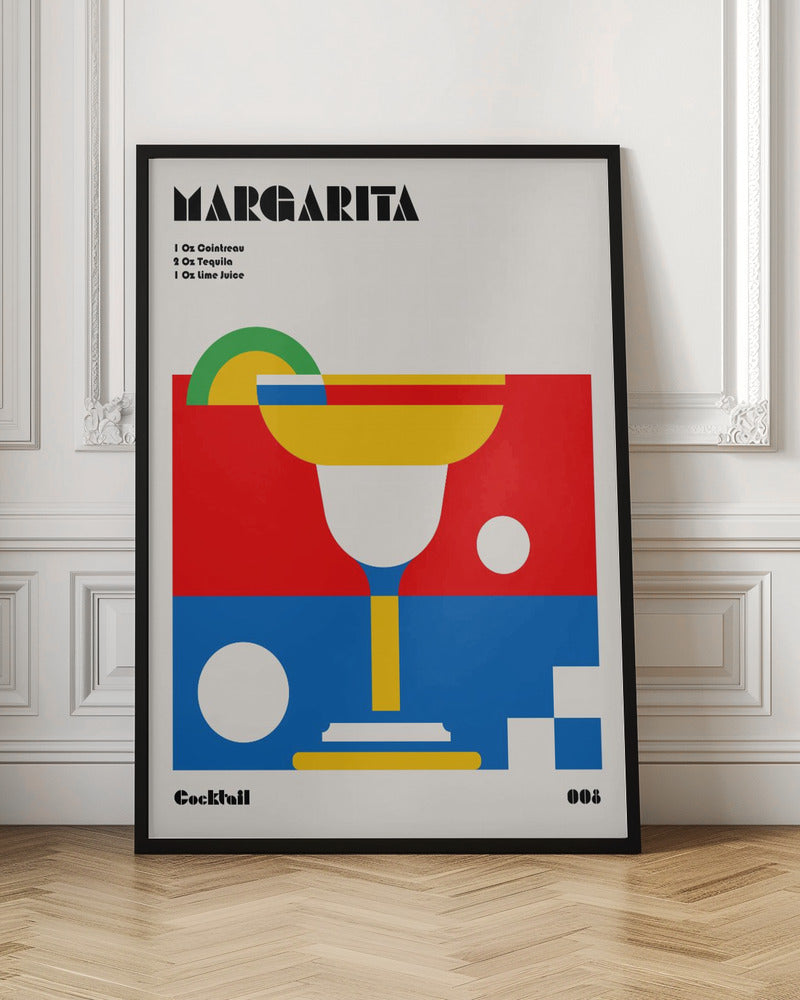 Margarita Bauhaus Cocktail Poster