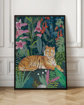 Tiger in the jungle Poster