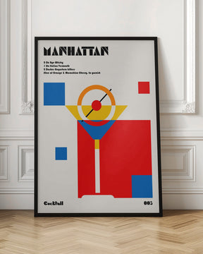 Manhattan Bauhaus Cocktail Poster