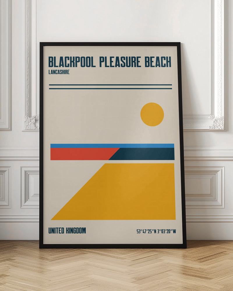 Blackpool Pleasure Beach Travel Poster Poster