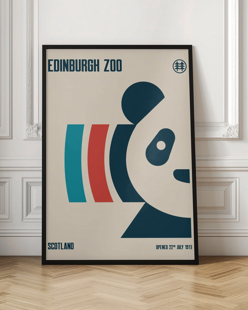 Edinburgh Zoo Travel Poster Poster