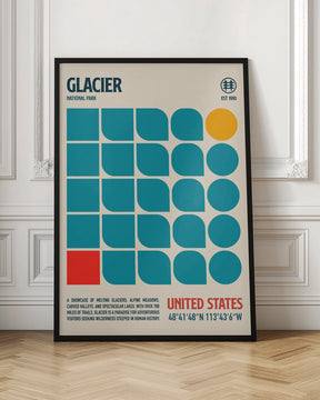 Glacier National Park Travel Poster Poster