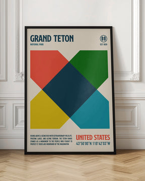 Grand Teton National Park Travel Poster Poster