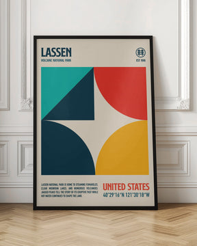 Lassen National Park Travel Poster Poster