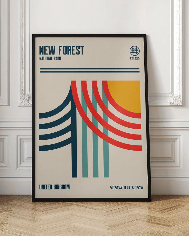 New Forest National Park Travel Poster Poster