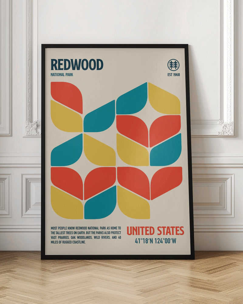 Redwood National Park Travel Poster Poster