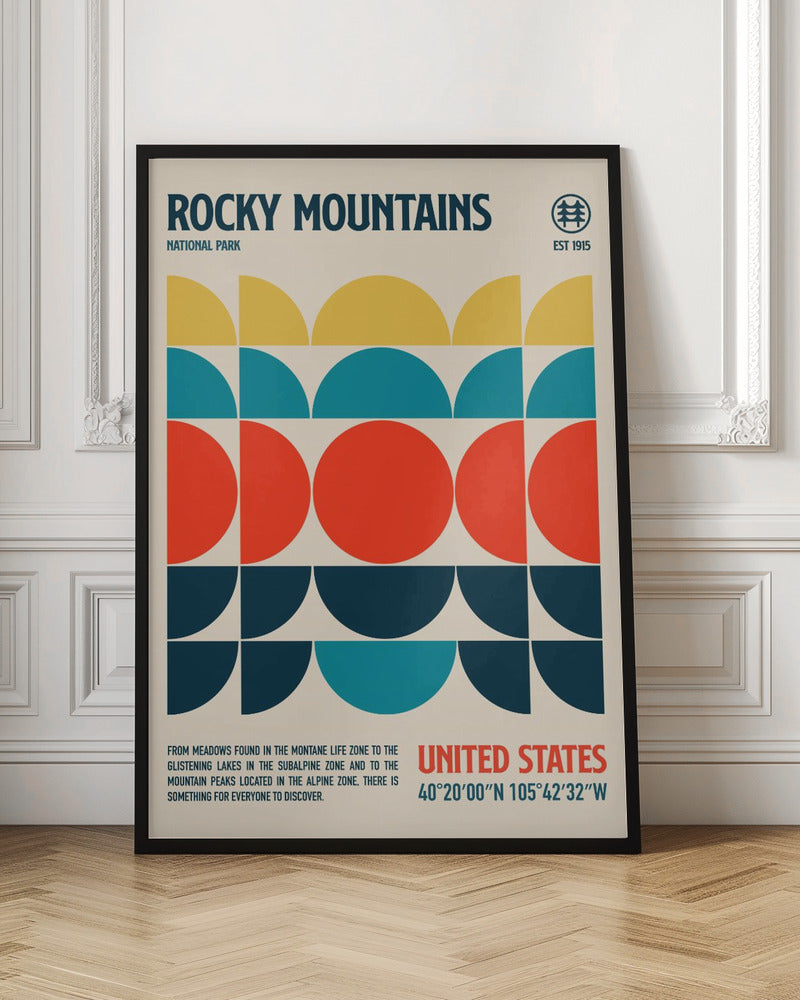 Rocky Mountains National Park Travel Poster Poster