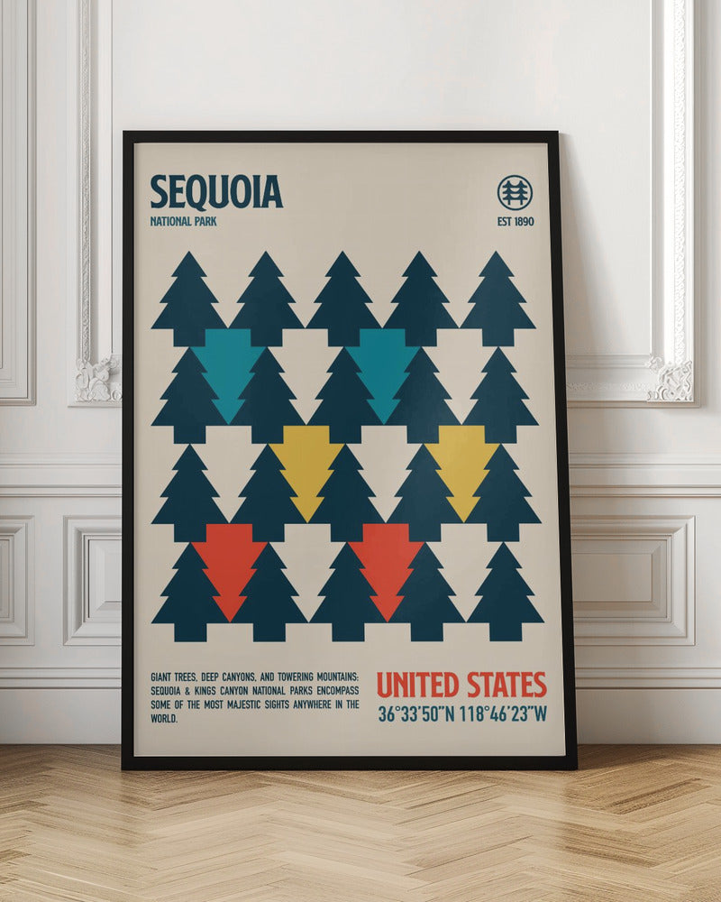 Sequoia National Park Travel Poster Poster