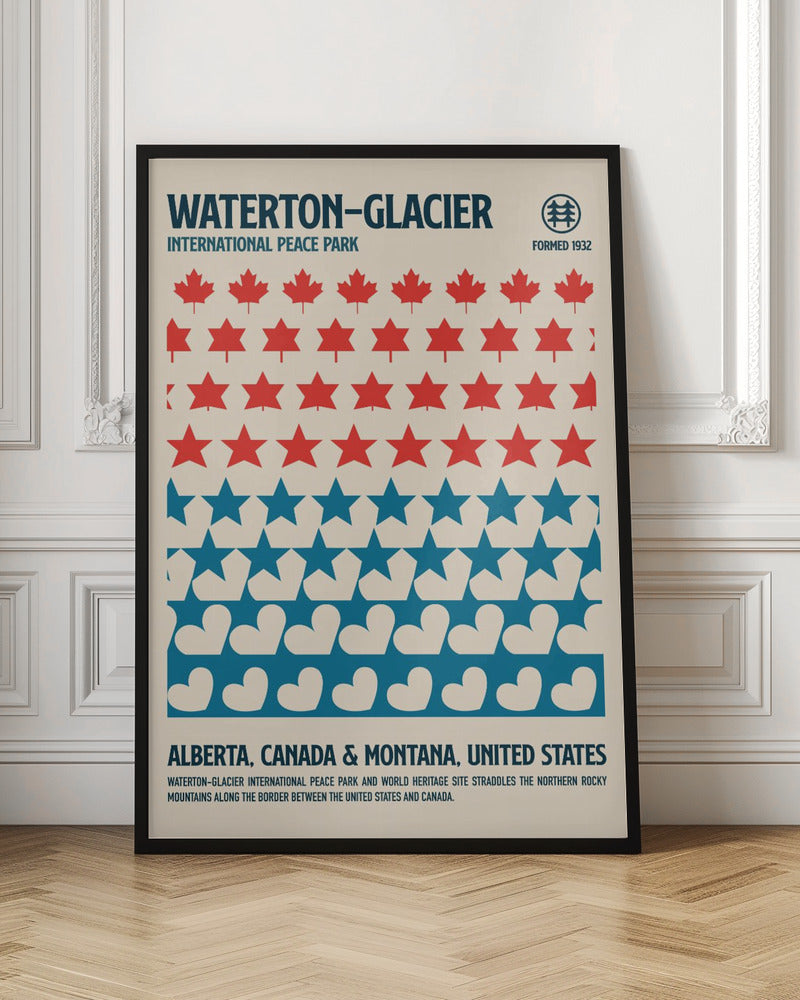 Waterton National Park Travel Poster Poster