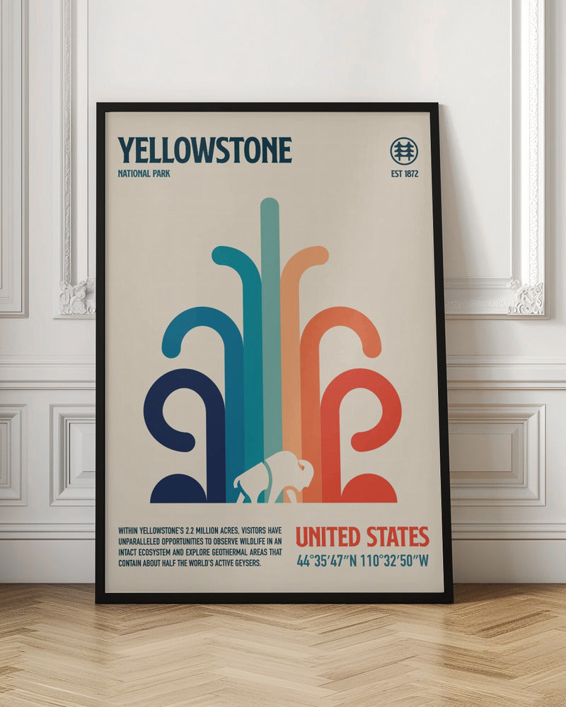 Yellowstone National Park Travel Poster Poster