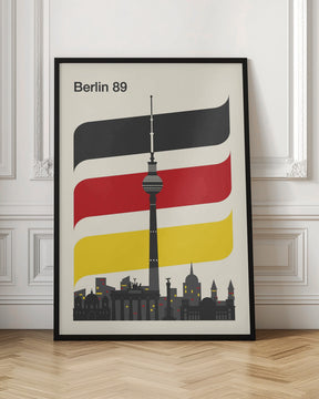 Berlin Retro Travel Print Poster