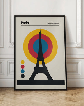 Paris Eiffel Tower Retro travel Print Poster