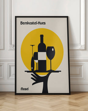 Mosel Wine Minimalist Print Poster