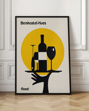 Mosel Wine Minimalist Print Poster