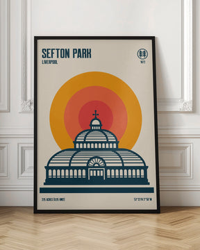 Sefton Park Palm House Travel Print Poster