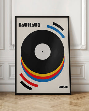 Bauhaus Musik Retro Illustration Poster